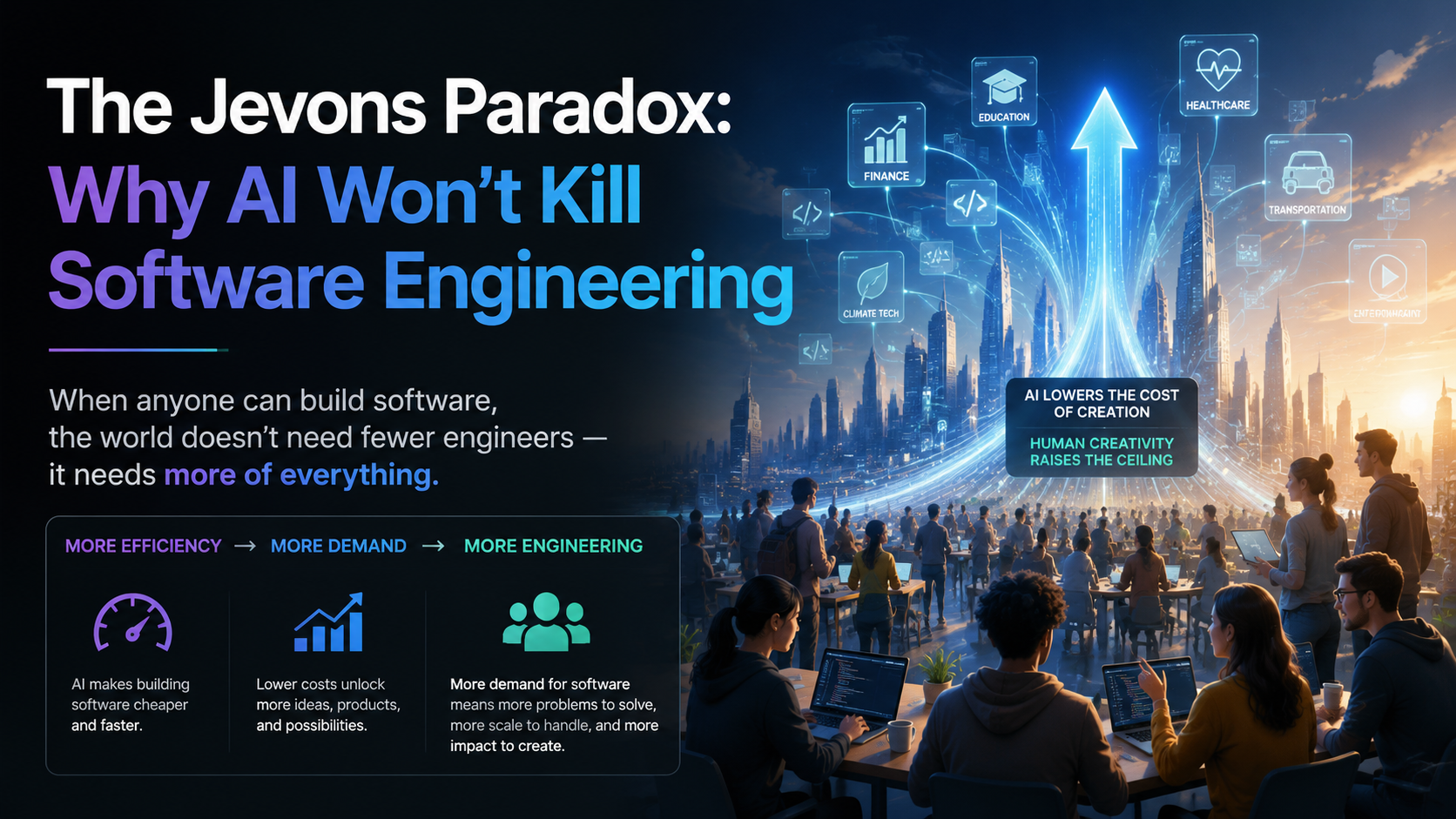 Featured image of post The Jevons Paradox: Why AI Won't Kill Software Engineering